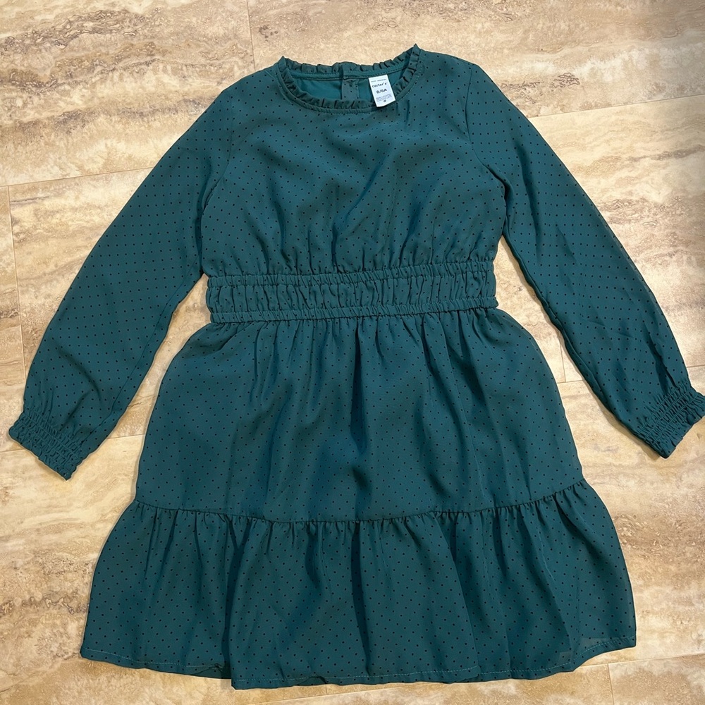 Carter's green Long Sleeve Kids Dress